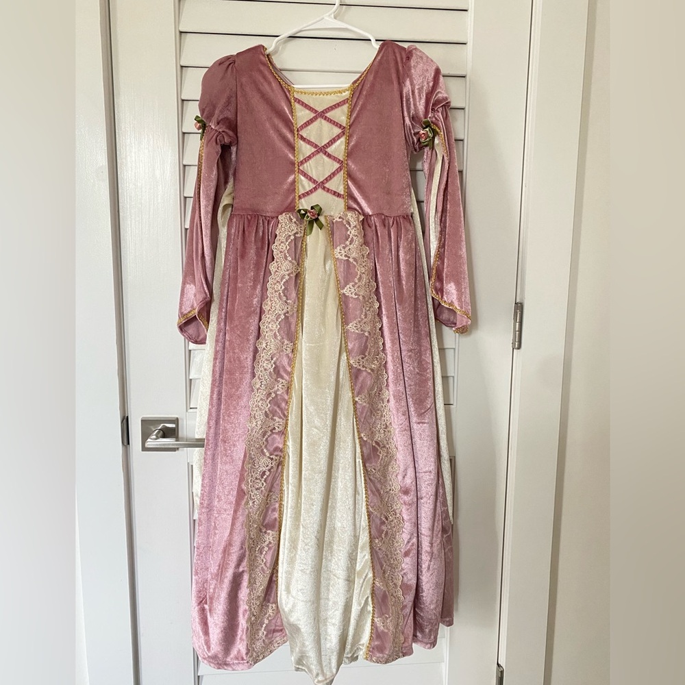 Girls Pink Medieval Princess Costume by Trish Scully. Size 12.